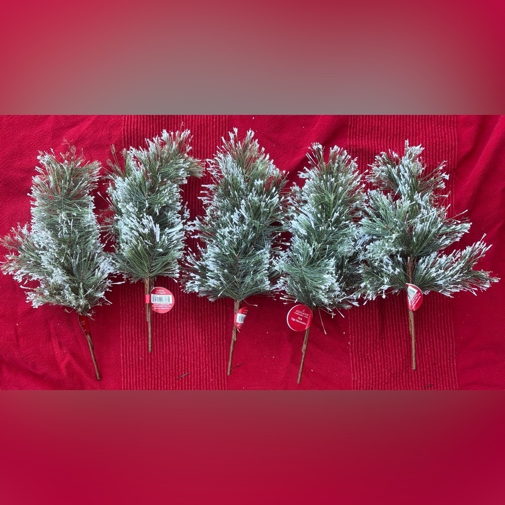 NWT Ashland Christmas pick stems 5 total 
12”H each